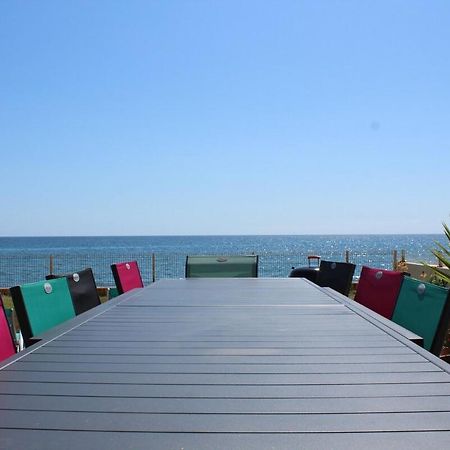 Bord de mer, pieds dans l'eau, vue panoramique Villa San-Nicolao Dış mekan fotoğraf