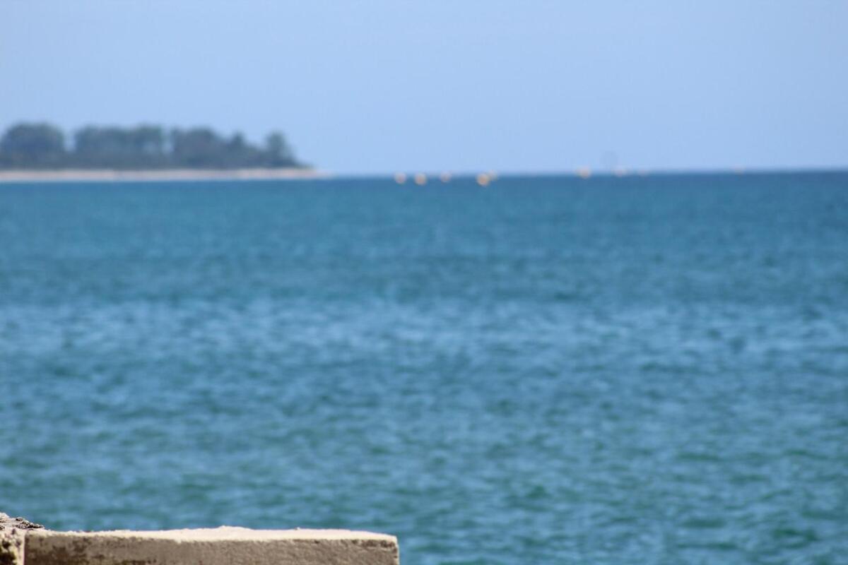 Bord de mer, pieds dans l'eau, vue panoramique Villa San-Nicolao Dış mekan fotoğraf