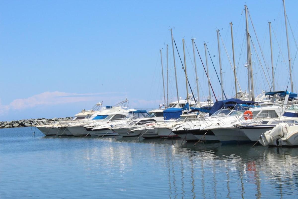 Bord de mer, pieds dans l'eau, vue panoramique Villa San-Nicolao Dış mekan fotoğraf