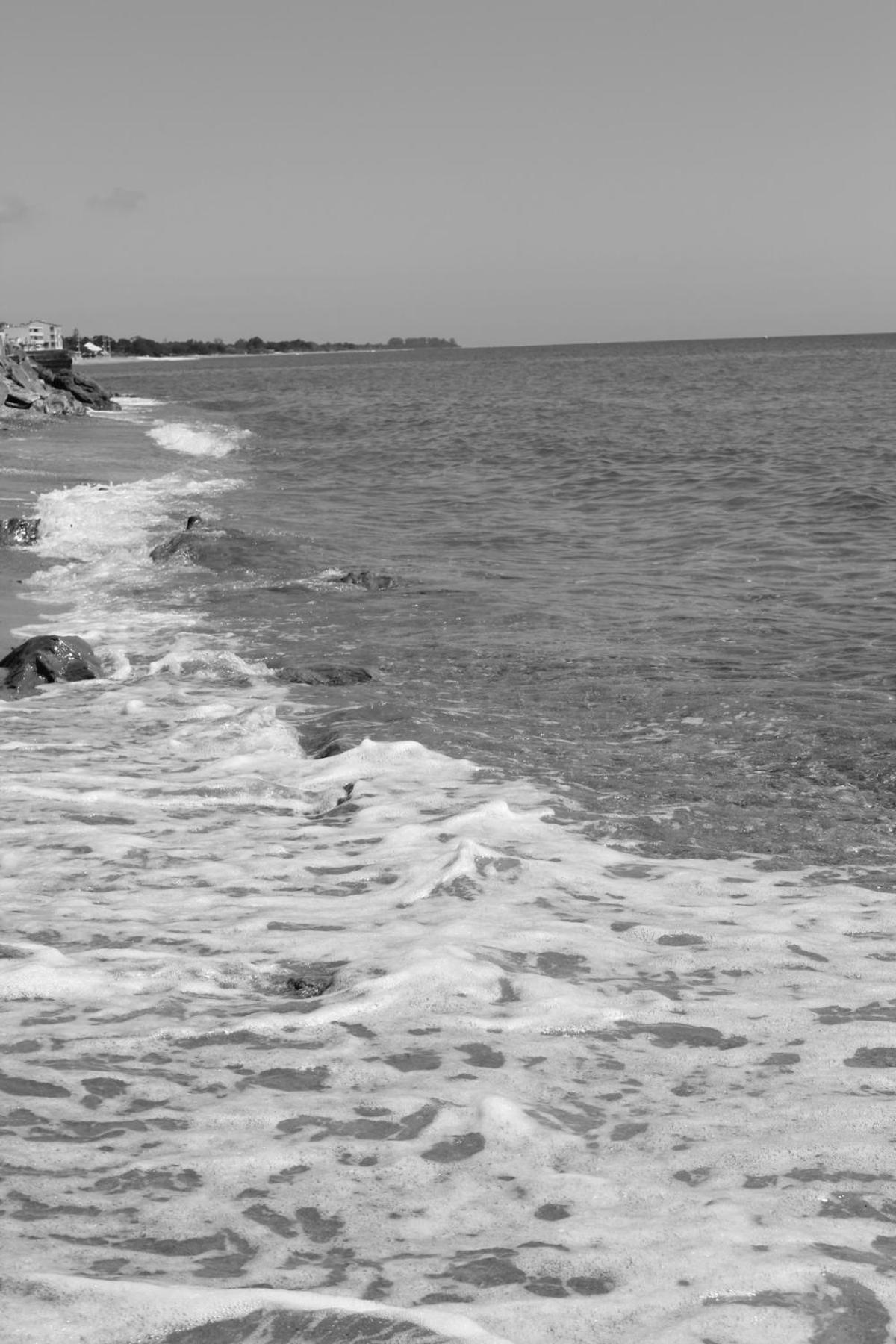 Bord de mer, pieds dans l'eau, vue panoramique Villa San-Nicolao Dış mekan fotoğraf